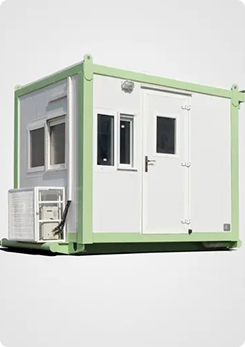 Контейнер с подвижной платформой для охраны