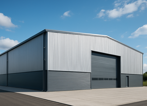 سازه فلزی تکمیل شده